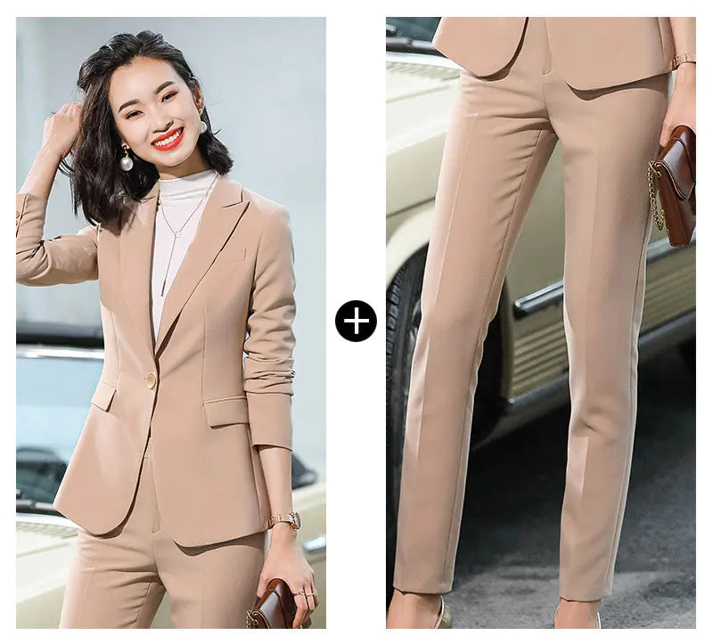 Women's Stylish Suit Set for Work - Korean Fashion Mimarta