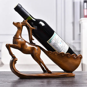 Modern European Style Deer Wine Rack for Home Decor Rieworkes