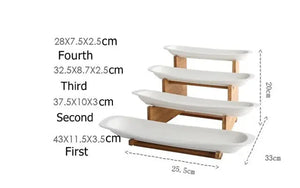 Ceramic Tiered Cake Plate Rieworkes