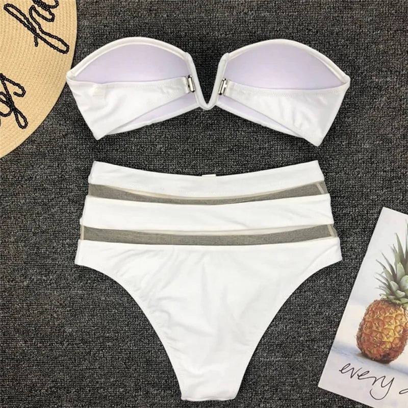 Padded Bathing Suit Bikinis Set Rieworkes