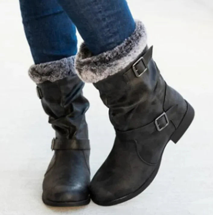 Warm Women's Snow Boots In Autumn And Winter Mimarta