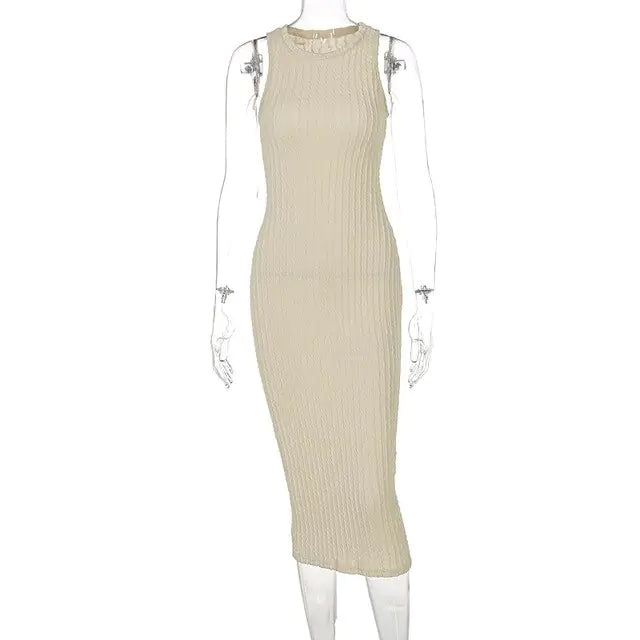 Summer Dresses Knitted Tank Long Sweater Rieworkes