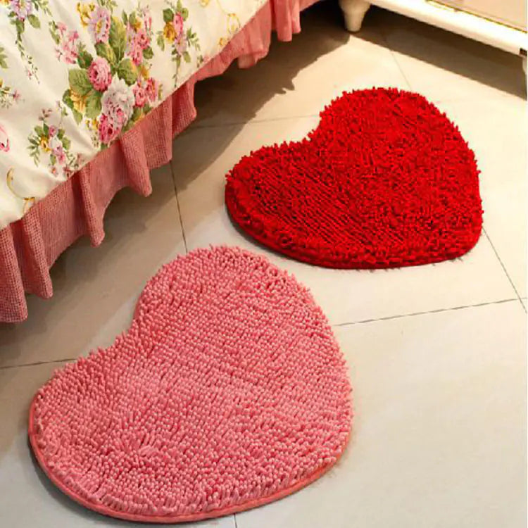 Heart-Shaped Carpet Furniture Decor Mimarta