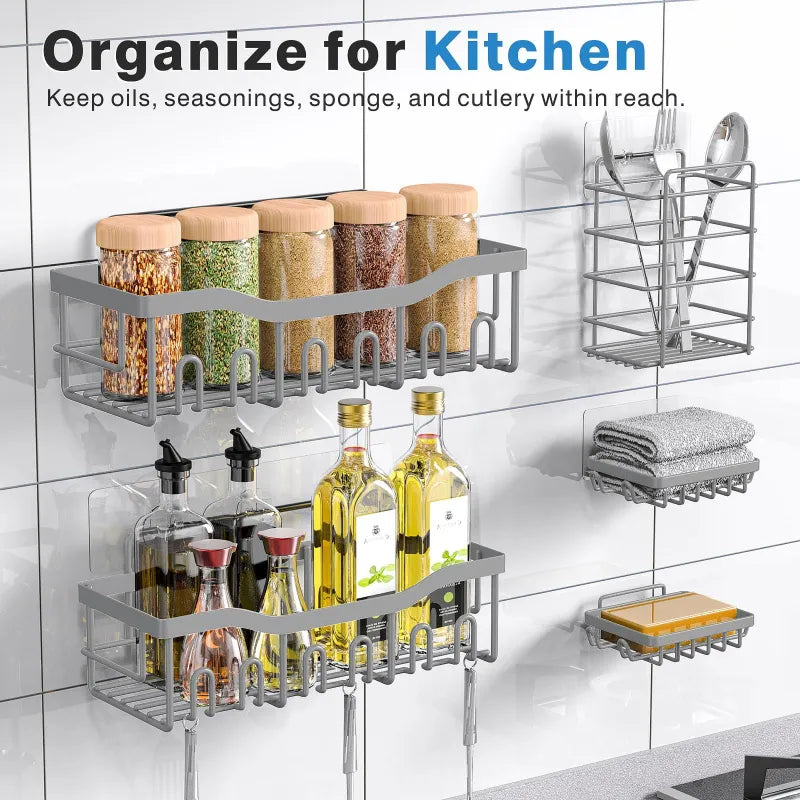 Bathroom Punch-free Storage Rack Wall-mounted Wall Mount Mimarta
