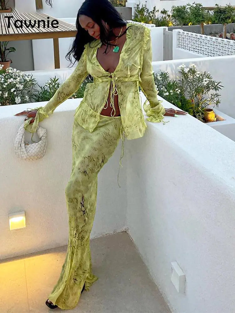 See Through Dress Sets Rieworkes