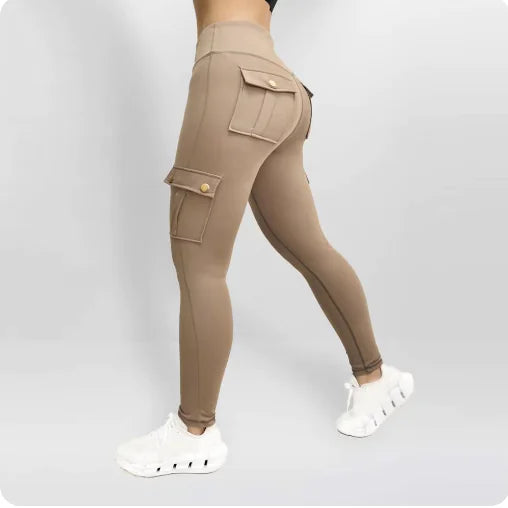 High Elastic Fitness Workwear Pants with Pockets for Women Rieworkes