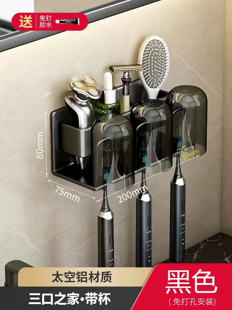 Wall-Mounted Toothbrush and Cup Holder for Bathroom Mimarta