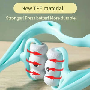 Neck Massager For Pain Relief Deep Tissue 360 Degree Neck Roller With 96 Pressure Point Neckbud Massage Roller For Neck Shoulder Waist Leg Foot Handheld Relaxer Tool Rieworkes