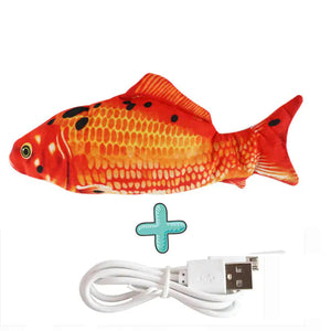 Cats USB Charger Interactive Toy Fish Rieworkes