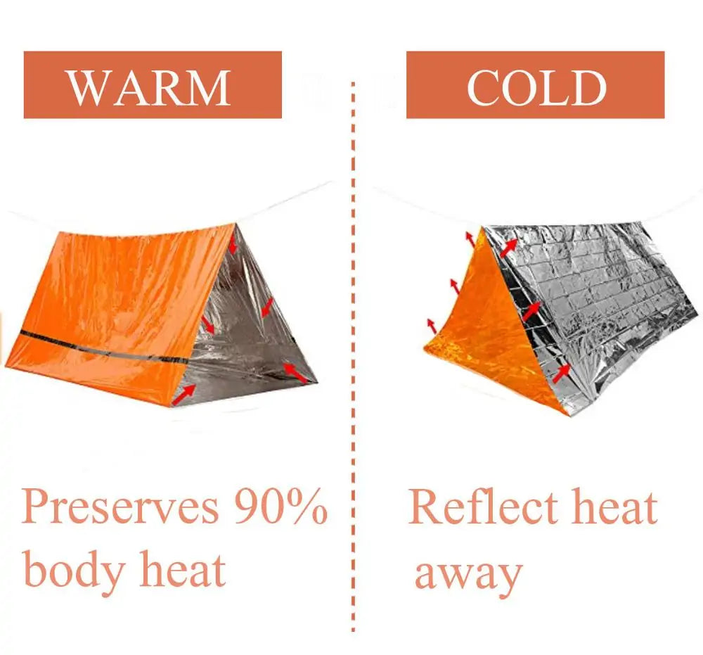 Survival Tube Emergency Tent With Whistle Rieworkes