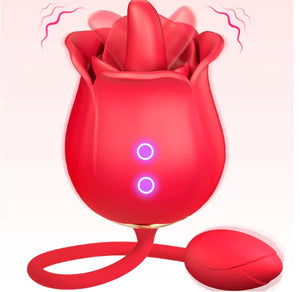 Rose Tongue Vibrator for Women - G Spot and Clitoral Stimulation Mimarta
