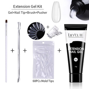 LILYCUTE Nail Extension Gel Set Rieworkes