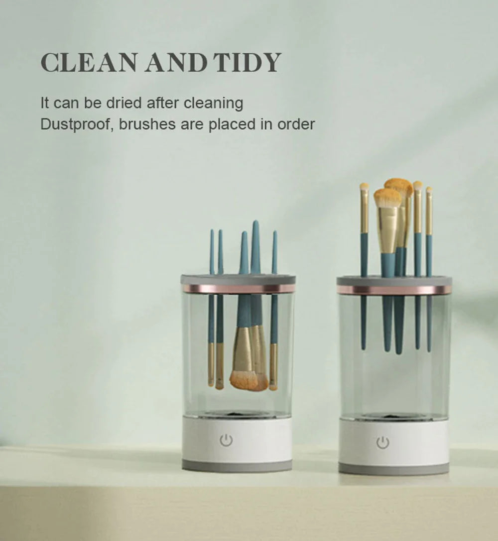 Automatic Brush Cleaner Electric Makeup Brush Cleaning Machine Fast Clean Dryer Rieworkes