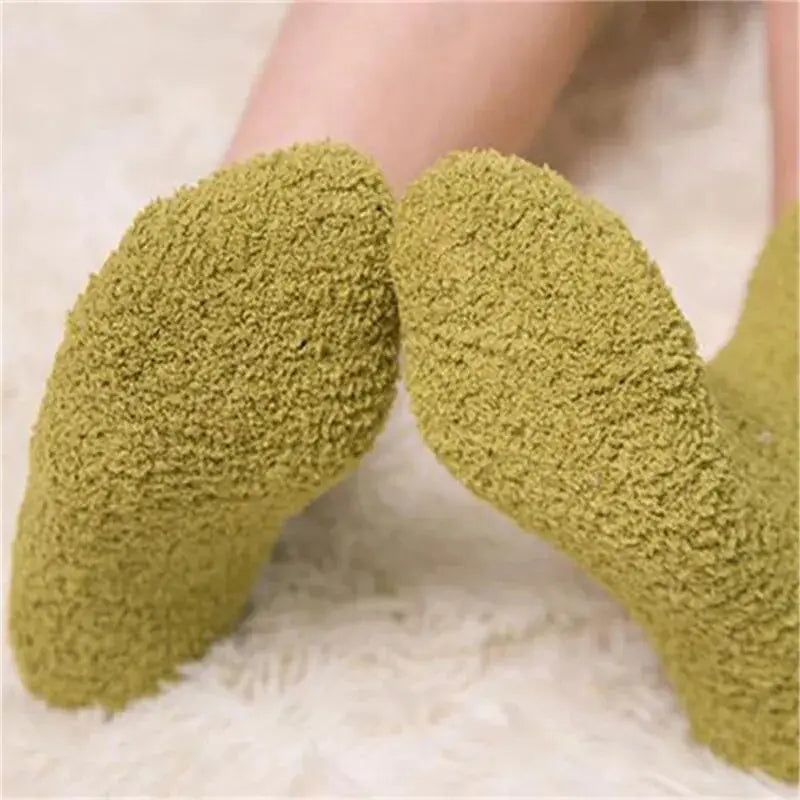 Women's Bed Socks Pure Color Rieworkes