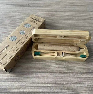 Bamboo USB Rechargeable Electric Toothbrush Rieworkes
