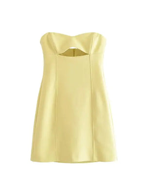 Mini Dress Women Ruched Sleeveless Streetwear Rieworkes