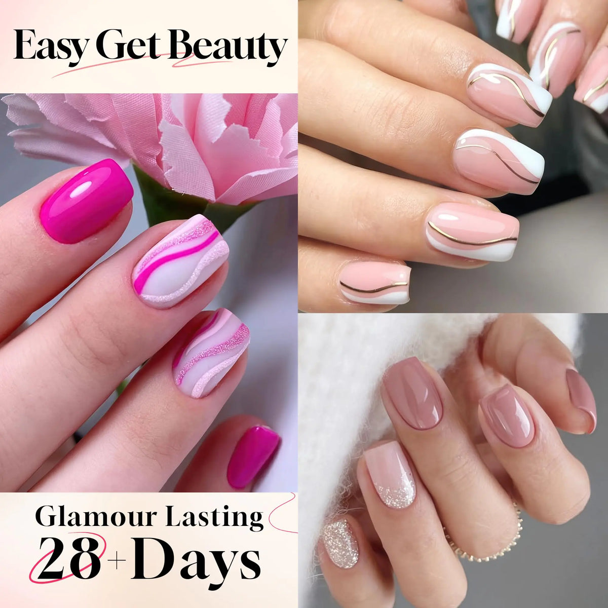 UNA GELLA Short Coffin Fake Nails 504Pcs Half Cover Matte Nail Tips Extra Short Coffin Gel X Nail Tips No C Curve Pre-buff No Need File Salon Quality Nail Extension DIY Nail Art Salon 12 Sizes C3-Half Short Coffin Rieworkes