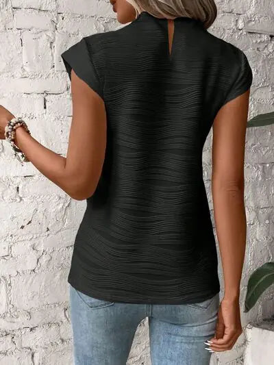 Terri Cap Sleeve Shirt- Rieworkes