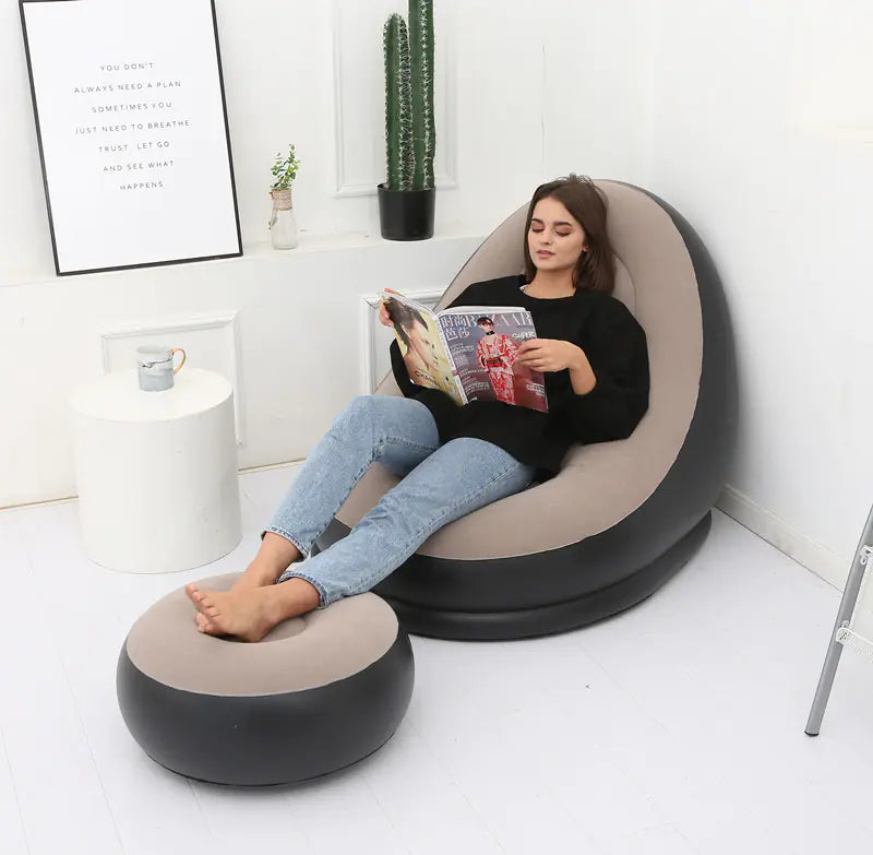 Inflatable Foldable Lounge Chair for Outdoor Use Mimarta