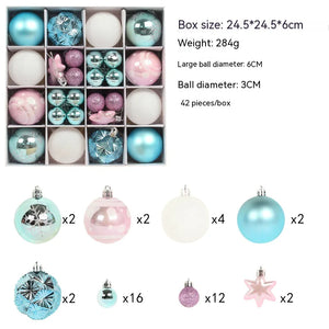 Colorful Christmas Ornament Ball Set Rieworkes