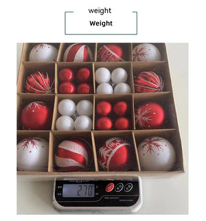 Colorful Christmas Ornament Ball Set Rieworkes