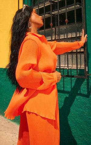 Edge Shirt & Pants Set in Orange Rieworkes