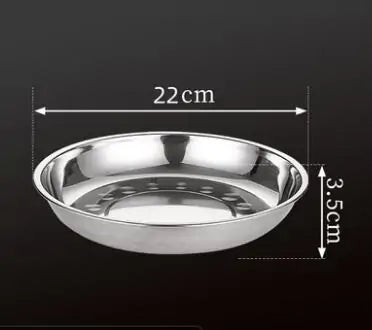 Stainless Steel Tableware Dinner Plate Rieworkes