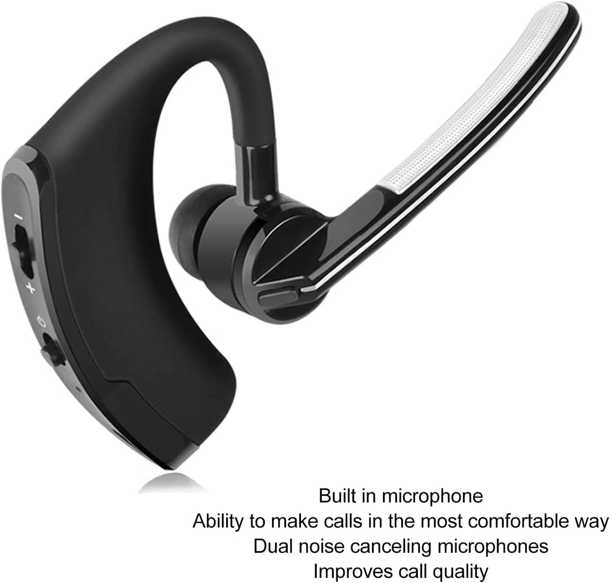 Bluetooth Earpiece Wireless Headset Noise Cancelling Headphones Driver Trucker Rieworkes