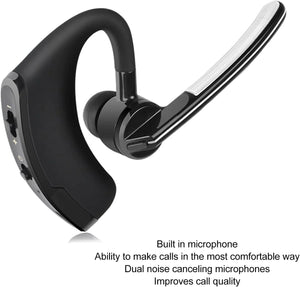 Bluetooth Earpiece Wireless Headset Noise Cancelling Headphones Driver Trucker Rieworkes