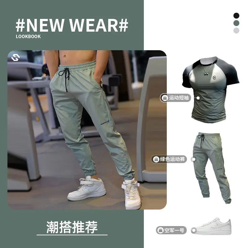 Men’s Running Pants Gym Body Building Rieworkes