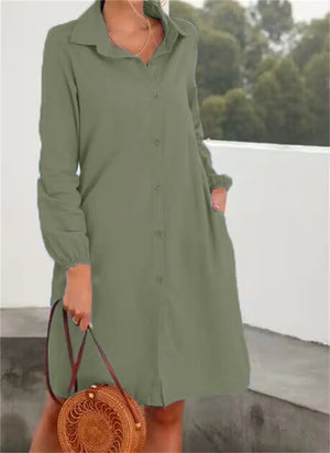 Long Sleeve Solid Color Cardigan and Skirt Set for Women Mimarta