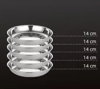 Stainless Steel Tableware Dinner Plate Rieworkes