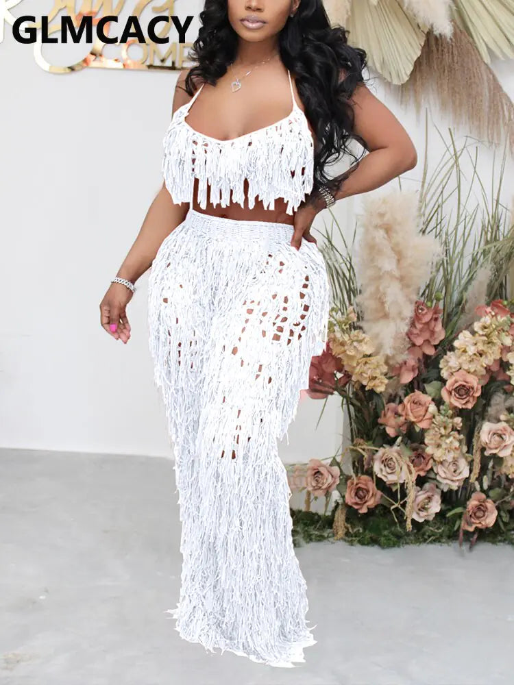 See Through Loose Pants Set Rieworkes