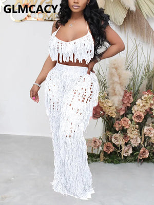 See Through Loose Pants Set Rieworkes