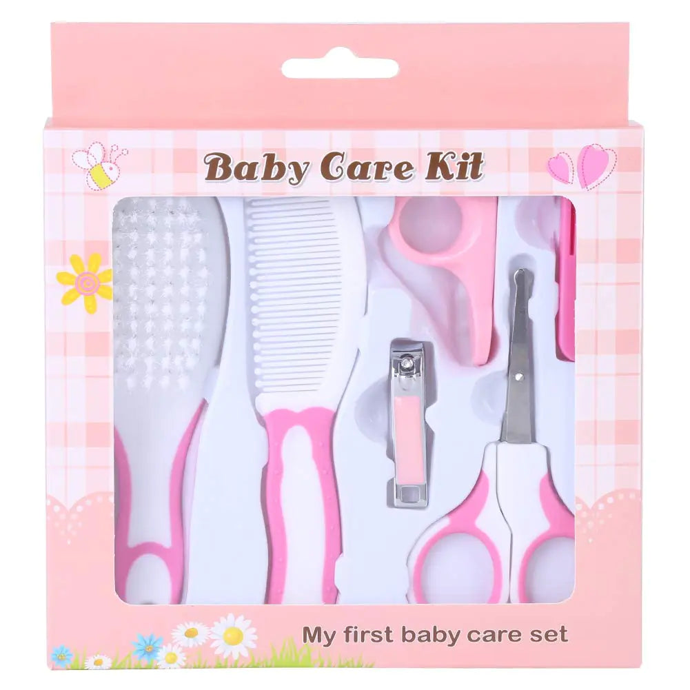 Baby Grooming Kit 6pcs Baby Health Care Kit Nursery Care Kit Baby Health Care Set Portable Safety Cutter Baby Hair Brush Nail Kit for Nursing Baby Heath and Grooming () Mimarta