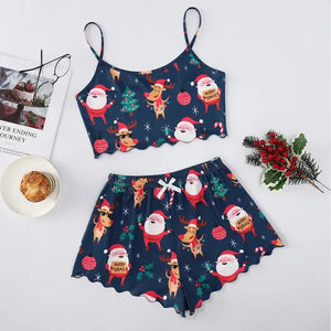 Women's Christmas Strapless Pajama Set Rieworkes