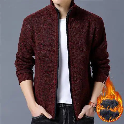 Winter Men Sweater Coat Thick And Velvet Rieworkes