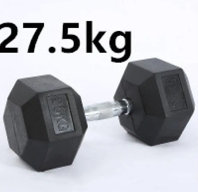 HexGrip Rubber-Coated Fixed Dumbbell Rieworkes