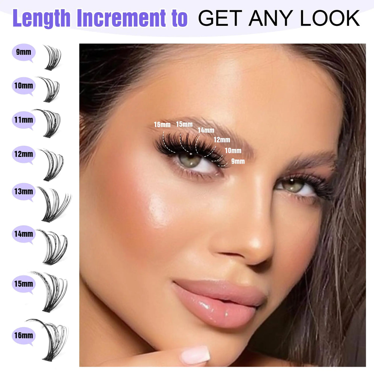Pawotence Lash Extension Kit DIY 280pcs Individual Lash Clusters Kit 9-16mm 40D Cluster Eyelash Extension Kit with Lash Bond and Seal, Lash Remover, Lash Tweezers for Self Use (40D, 9-16mm, All Kit) 40D KIT all prestige Rieworkes