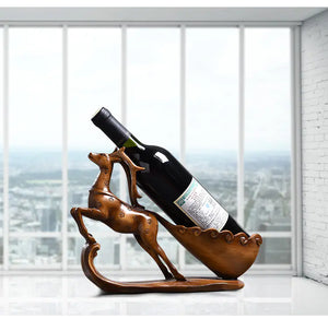 Modern European Style Deer Wine Rack for Home Decor Rieworkes