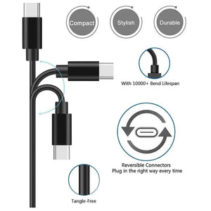 2x 3FT usb-C Charging Data Cable Rieworkes