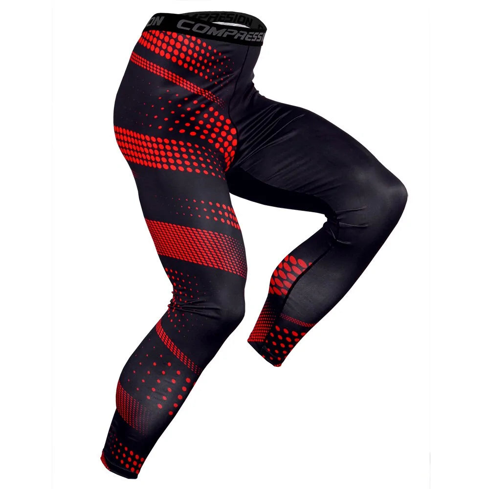 Men's Pro Compression Running Tights: Hot Yoga Pants for Gym &amp; Basketball Rieworkes