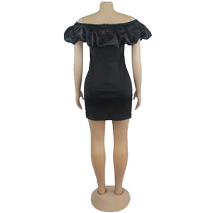 ZL1922 Women's Sexy Club Bubble Collar Dress Mimarta
