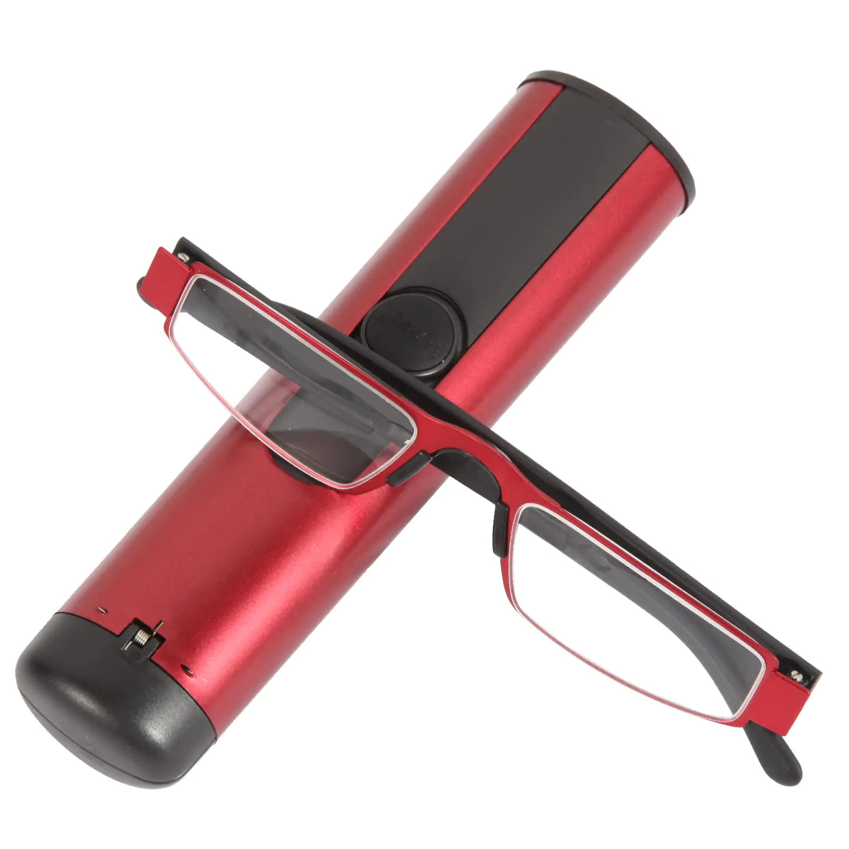 I-Mag Executive Slim Metal Reading Glasses with Hard Case (1.50 Red) Mimarta