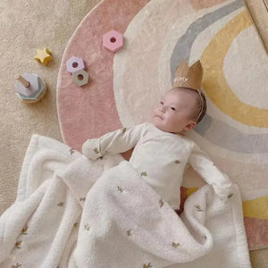 Soft Flannel Baby Blanket for Newborns Rieworkes