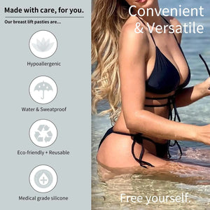 Sticky Bra Silicone Adhesive Bra for Women Invisible Bras for Backless Strapless Dress Nippless Covers Push Up Bra C/D Cup Rieworkes