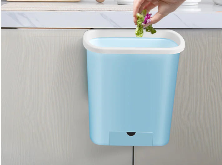 Wall-Mounted Kitchen Trash Can and Organizer Shelf Mimarta