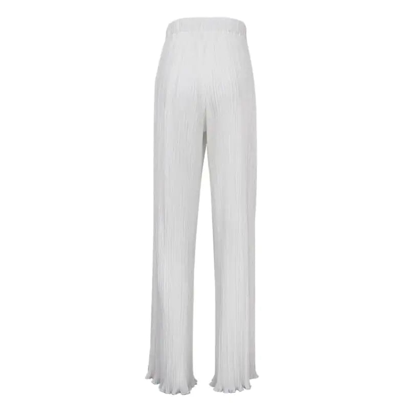 Elegant High Waist Wide Pants Set Rieworkes