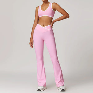 Cross High Top Sports Suit Female Fitness Yoga Wear Rieworkes