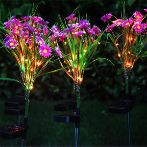 Solar Garden Lights LED Flower Stake Lamp Outdoor Yard Waterproof Patio Decor Mimarta